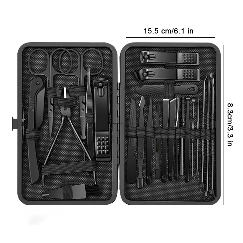 Kit Manicure e Pedicure in Acciaio Inox