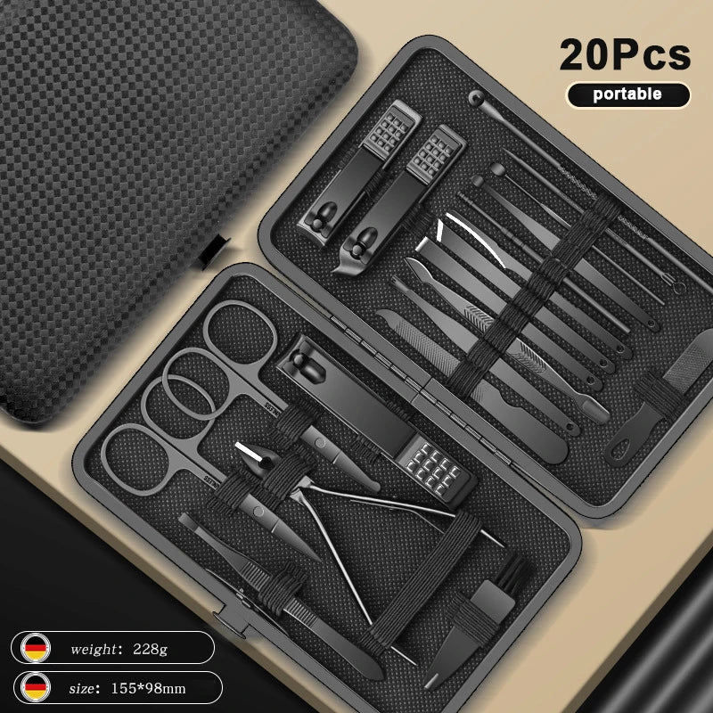 Kit Manicure e Pedicure in Acciaio Inox